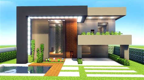 ideias de casas no minecraft|Como fazer uma CASA MODERNA fácil no MINECRAFT .